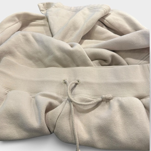 Nike Women’s Cream High Waisted Wide Leg Sweatpants Large - Picture 7 of 7